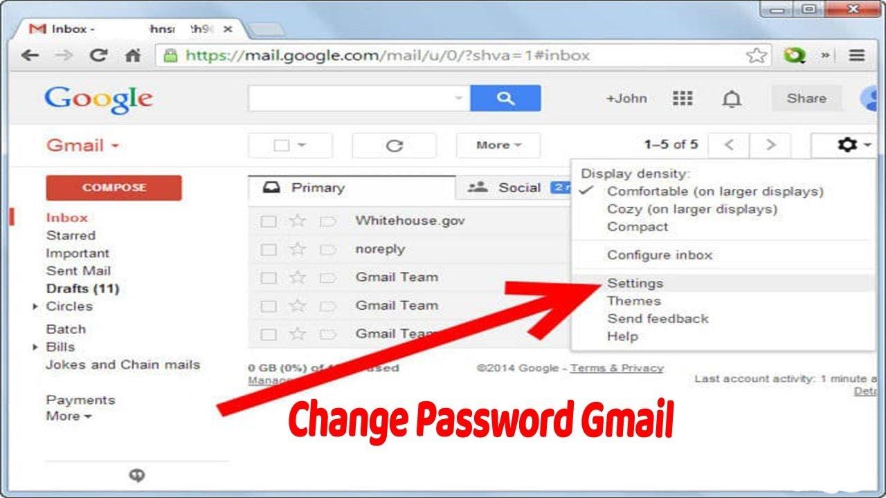 Пароль gmail