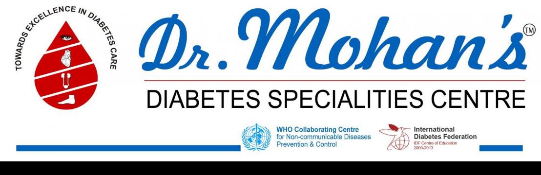 Drmohan Diabetes Specialist