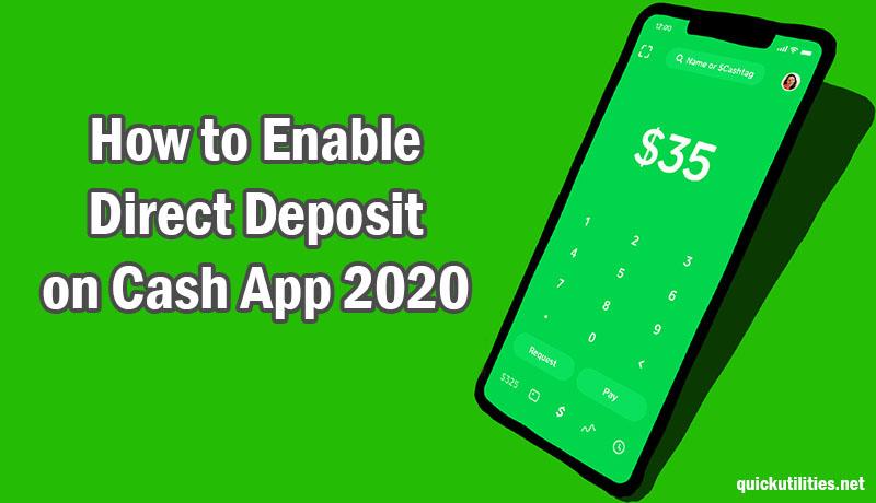 How to Enable Cash App Direct Deposit? Get Paid Early From ...