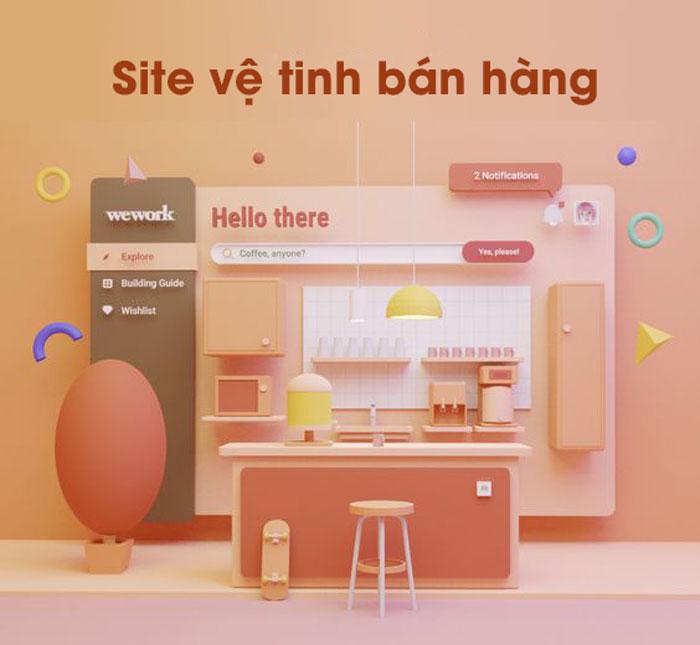 site ve tinh ban hang