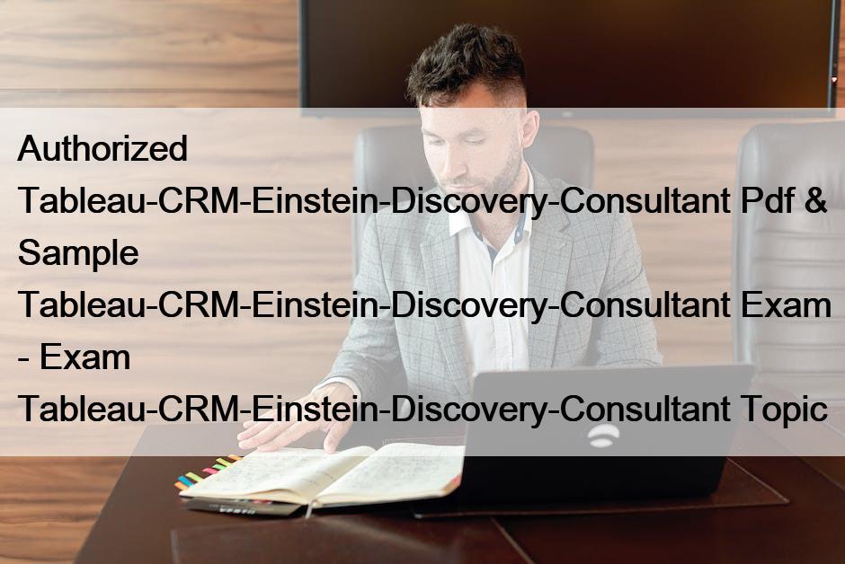 Tableau-CRM-Einstein-Discovery-Consultant Prüfungsmaterialien