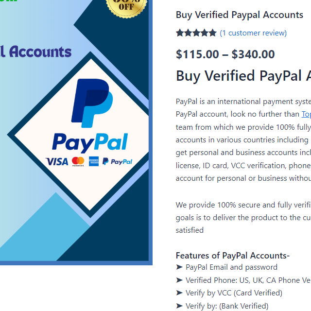 Buy Verified  PayPal Accounts